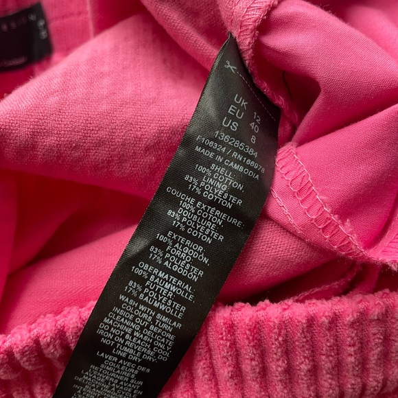 ASOS DESIGN cord barrel pants in pink - Picture 11 of 11